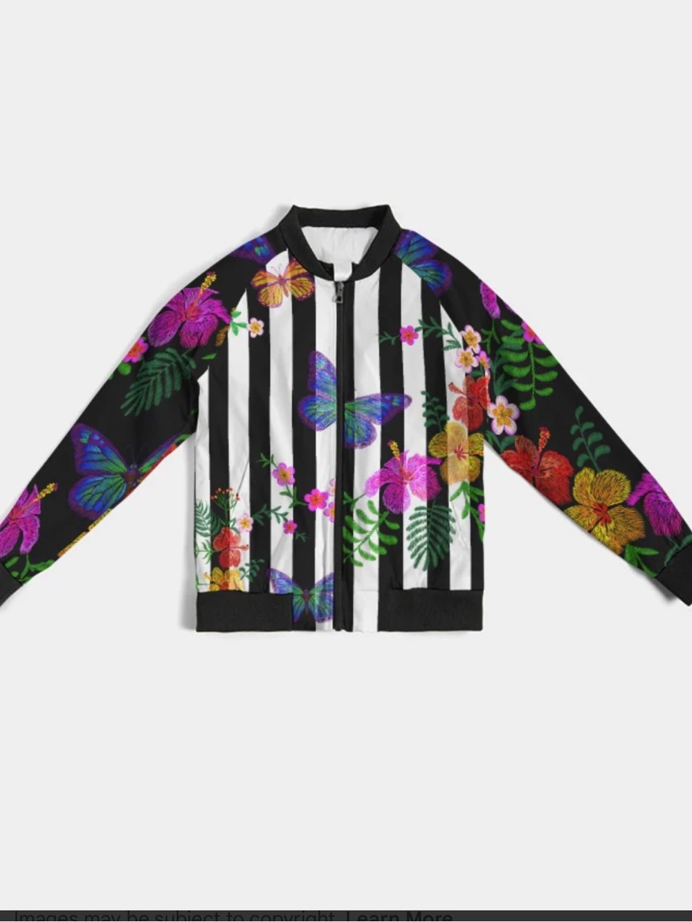 Brooke Deron Floral Nights Bomber Jacket